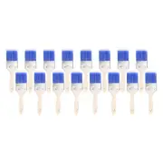 16pcs Paint Brushes 2.5" Flat Paint and Chip Brushes with Wooden Handle, Blue