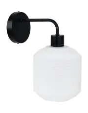 [Oriel Lighting] MarconiWall Sconce Light Opal Glass in Black