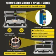 CNC 3018 Pro 3 Axis Engraving Machine with 5500mW for Wood and PCB