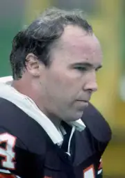 Offensive lineman Joe DeLamielleure Cleveland Browns looks on from- Old Photo