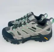 Merrell Women's Moab 2 Waterproof Hiking Shoes Drizzle/Mint Size 7.5B