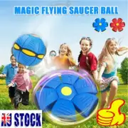 LED Light UFO Magic Beach Ball Outdoor Flying Saucer Garden Kid Toys Deformation