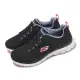 【SKECHERS】休閒鞋 Flex Appeal 4.0 寬楦 女鞋 黑 白 粉紅 輕量 緩衝 記憶鞋墊 健走鞋(149580-WBKMT)