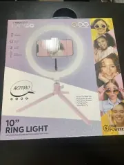 Vivitar 6 Inch Full Color LED Ring Light with USB Powered Tabletop Tripod