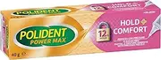 [Polident] Power Max Hold + Comfort, Adhesive Cream for Dentures & Partials, Flavour Free - 40g Tube