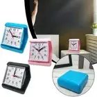 Alarm Clock Portable No Tick Snooze Silent Small Bedside Clocks. R4M1