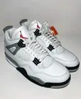Nike Air Jordan 4 Retro White Cement FV5029-100 Men's Size 13