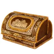 Birch Bark Bread Box Russian Natural Hand Carved Anti Mold Bread Keeper 13x11x8"