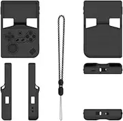 Generic Silicone Shockproof Protective Case Silicone Case Anti-Scratch Protector Sleeve with Lanyard Protector Cover for RG40XXV Handheld Game Console
