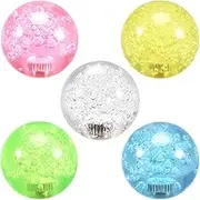 uxcell Joystick Ball Top Handle Rocker Round Head Arcade Game DIY Parts Replacement Crystal Pink Yellow Blue Green White 5Pcs