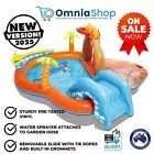 Inflatable Swimming Pool w/ Water Slide Sprayer Kids Play Centre Outdoor Toy
