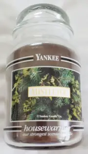 Yankee Candle Mistletoe 22 oz Single Wick House Warmer Strongest Scented Candle