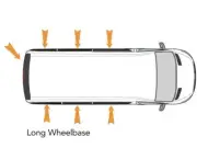 Complete Curtain Kit for VW Crafter LWB 2006 - 2017