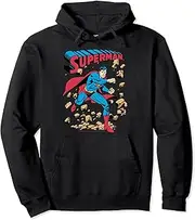 [DC Comics] Superman Smash Rocks Vintage Poster Pullover Hoodie