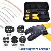 3 In 1 Wire Crimpers Ratcheting Terminal Crimping Pliers Cord End Terminals Tool