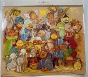 Vtg 1983 American Greetings Elena Christmas Advent Calendar Nativity Manger