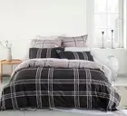 Logan and Mason Charlie Quilt Cover Set Slate