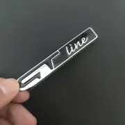 Metal GT Line Emblem Badge Rear Boot Tailgate Side Fender Sticker Decals for Renault Peugeot KIA Acessories army green
