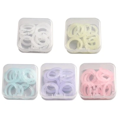 100Pcs Colorful Binder Rings 15mm Book Rings for Flashcard Index Card Scrapbook