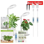 80 LED Full Spectrum Indoor Grow Light with Adjustable Height & Timers - 2 Pack