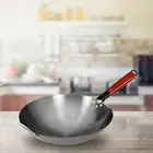 Wok Pan Induction Cooker Boiling Non Coating Traditional Non Stick Skillet