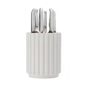 NEW Furi Radial Stone Pro Knife Block Set Terrazzo Snow 7pce