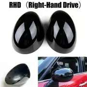 Sleek Gloss Black Wing Mirror Covers for For Mini F54 F55 F56 F57 RHD
