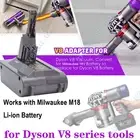 V8 Adapter for Milwaukee M18 Li-ion Battery Convert to for Dyson V8 Tools Use