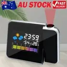 Smart Alarm Clock Adjustable Projection Angle Desk Table Thermometer Hygrometer