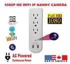 NEW HD 1080P WIFI IP Plug Adapter Mini Security Camera Home Video Recorder 64GB