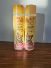 2 Burt'S Bees for Cats Hypoallergenic Shampoo with Shea Butter and Honey 10 oz