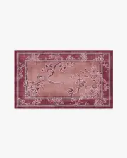 90' x 150' | Machine Washable Runner Rug | Kid & Pet Friendly | Indoor Rug | Draper Burgundy Rug by Gracie | Ruggable