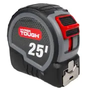Hyper Tough 25-FOOT WIDE BLADE TAPE MEASURE High Visibility Blade Backside Print
