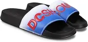 [DC] Men's Casual Slide Sandal, Black/Blue, 13