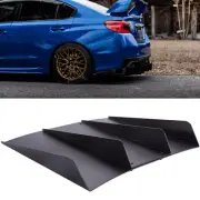 For Subaru WRX/STI Rear Diffuser Bumper Fins Spoiler Splitter Lip Black 22"x 20" (for: Subaru)