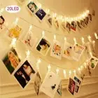 LED Photo Fairy Lights 20 Clips Brackets Photo Clip String Light Mood Light