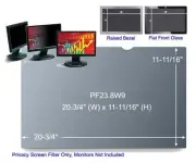 3M Black Frameless Privacy Filter for Desktop 23.8" Widescreen Monitor (16:9)