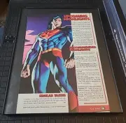 Superman Comic Print Ad 1996 Framed 8.5x11