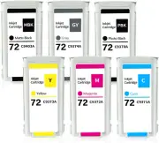 72XL Ink Cartridge High Capacity 130ML for HP72 with Latest Upgrade Work for De