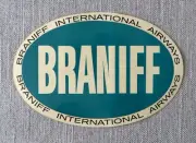 Braniff International Airways Airline Baggage Luggage Label Decal Sticker