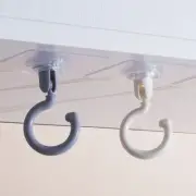 4 Pcs Ceiling Swivel Hook Adhesive Outdoor Suction Cup Hooks Heavy Duty