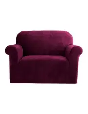 [Artiss] Sofa Cover 1 Seater in Ruby Red