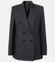 [Gucci] Gucci Double-breasted wool blazer AU 6 grey