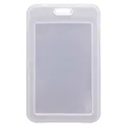 20PC Transparent Bus ID Work Card Holder for Staff Workers Plastic Card Cover Case Storage Shell Student Badge Holder Accessories