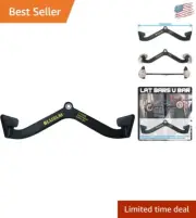 Ergonomic LAT Pulldown Bar for Cable Machines - Heavy-Duty Back Training Handle