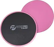 Dual-Sided Core Exercise Sliders - Gym Gliding Discs for Ab Training, Stability, Legs, Full Body (Set of 2) | with Free Carry Bag and Workout Ebook | Sliding Pads for Hardwood, Carpet & More