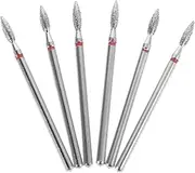 Baluue Nail Drill Bits Set 6pcs Cuticle Nail Tools Professional Manicure Bits for Cuticle Care