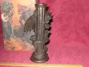 Fantasy/Gothic Dragon Brass-Like Single Candle Holder A - NEW IN BOX!