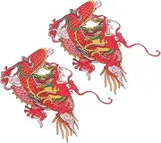 BELLIFFY 2pcs Dragon Shaped Cloth Patch Wear-Resistant Clothes Patches Multi-Function Coat Patches DIY Clothes Patches Multi-Function Clothes Patches Clothes Accessory Hat Supplies