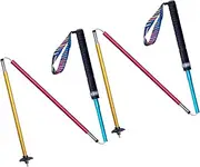 AONIJIE Trail Running Poles 2 Pcs Outdoor Trekking Poles Foldable Aluminum Alloy Sticks Quick Lock Ultralight for Camping Hiking Mountaining Marathon
